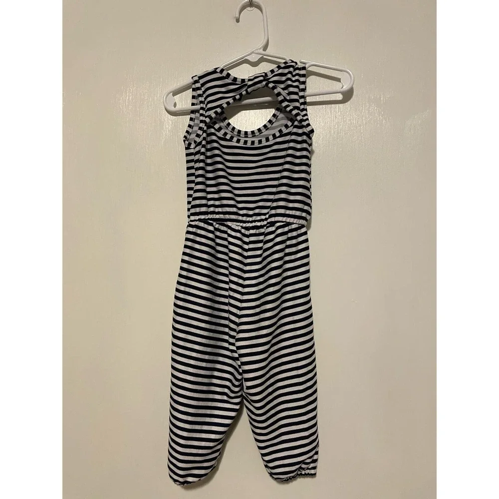 Picapino blue striped sleeveless jumper lightweight one piece. Size 2T.